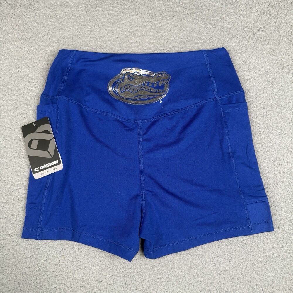 Florida Gators Bike Shorts Womens Medium Blue Athletic Workout Gym Training NWT